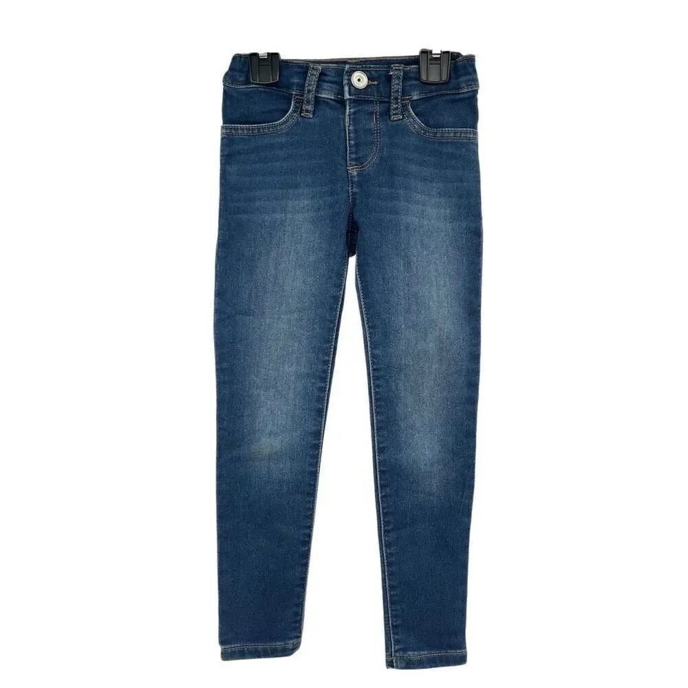 The Children’s Place Girls Dark Wash Knit Denim Jeggings Size 5 Skinny Stretch